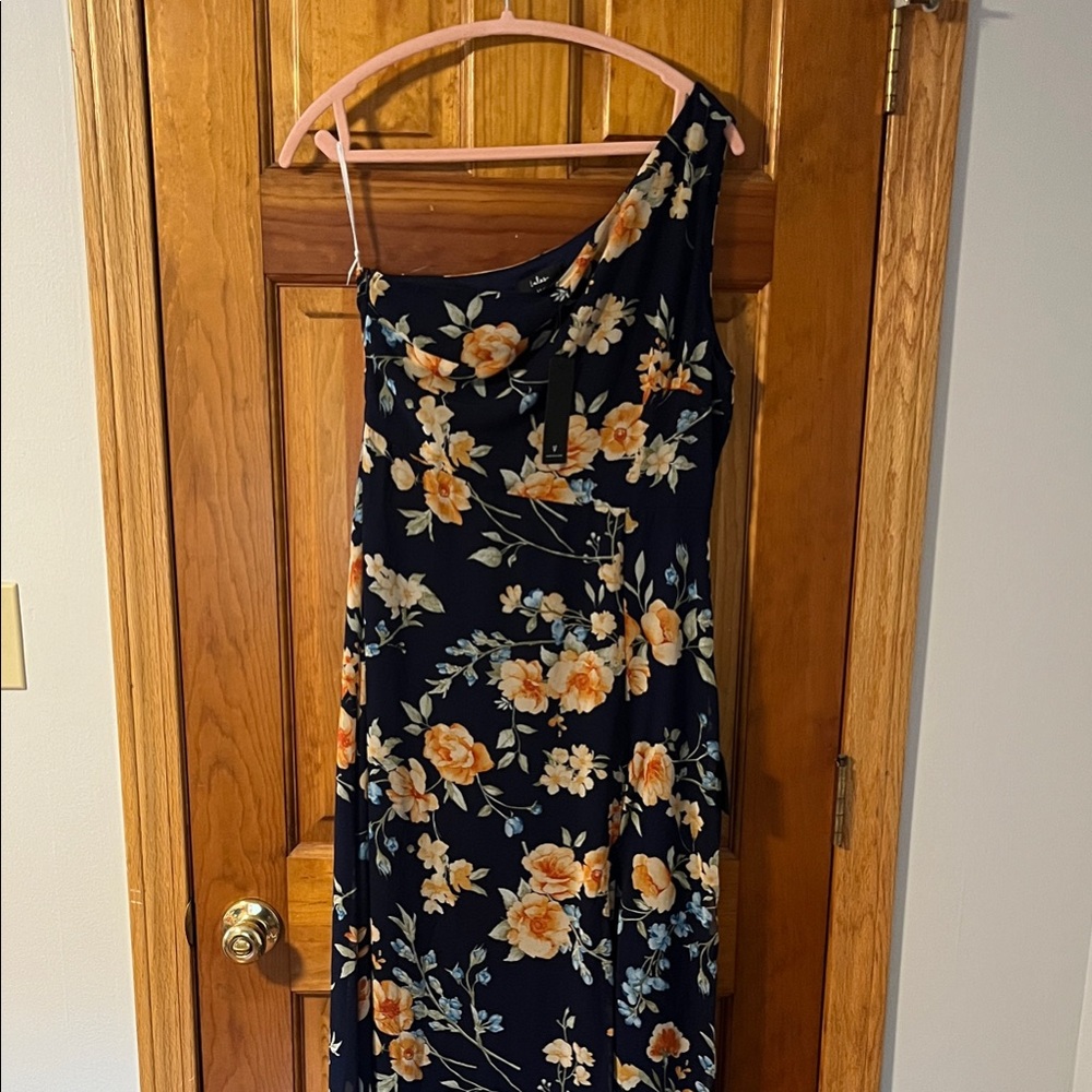 Lulu’s Floral One-Shoulder Dress
